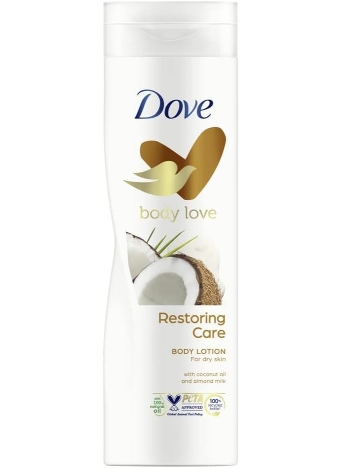 Dove Body Love Restoring Care Body Lotion 400ml-for Very Dry Skin Deep Nourishment & Skin Repair - Image 1